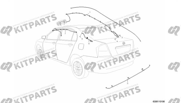 Жгут проводов парктроника Lifan