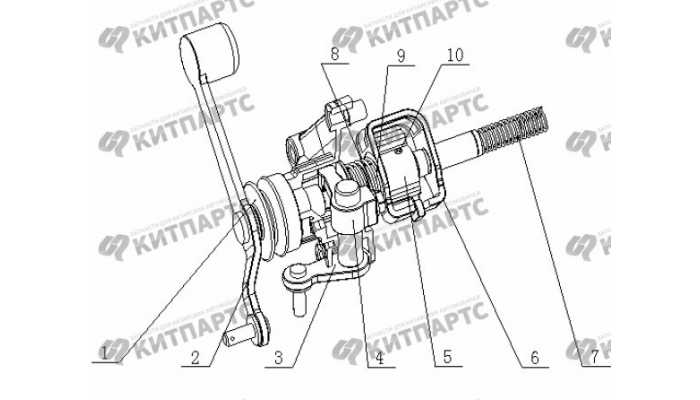 S160 Механизм выбора передач Geely Otaka (CK)